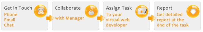 How virtual web developer process works